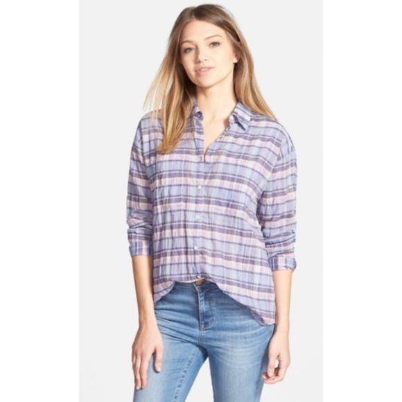 Madewell Oakbrook Plaid Trapeze Button Down‎ Shirt - Picture 2 of 16